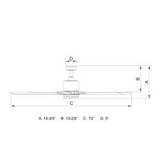 A thumbnail of the Vaxcel Lighting Wheelock 72 Line Drawing