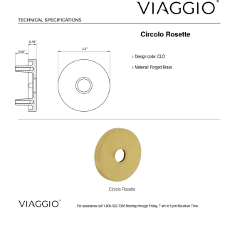 A thumbnail of the Viaggio CLOBLL_PRV_238_LH Backplate - Rosette Details