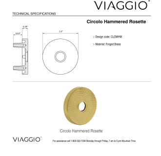 A thumbnail of the Viaggio CLOMHMBLL_PSG_238_RH Backplate - Rosette Details