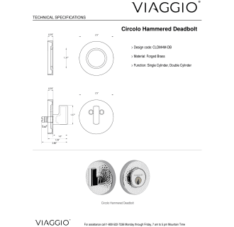 A thumbnail of the Viaggio CLOMHMCON-STH_COMBO_234_LH Deadbolt Details