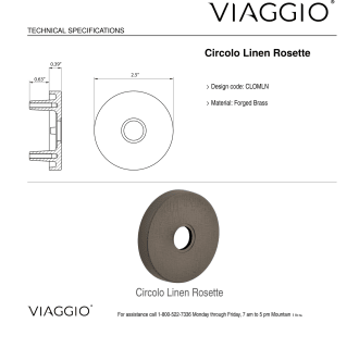 A thumbnail of the Viaggio CLOMLNCON-REB_PSG_234_RH Backplate - Rosette Details