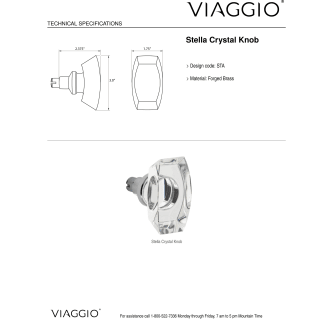 A thumbnail of the Viaggio CLOMLNSTA_PSG_234 Handle - Knob Details