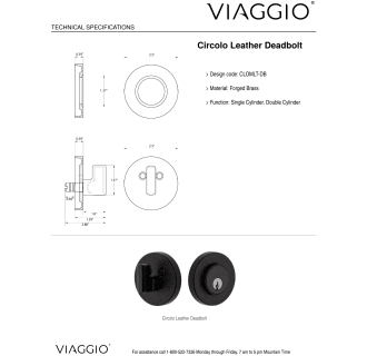 A thumbnail of the Viaggio CLOMLTCLO_SC_234 Deadbolt Details