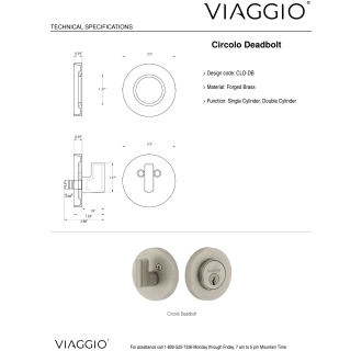 A thumbnail of the Viaggio CLOQDC_COMBO_234 Deadbolt Details