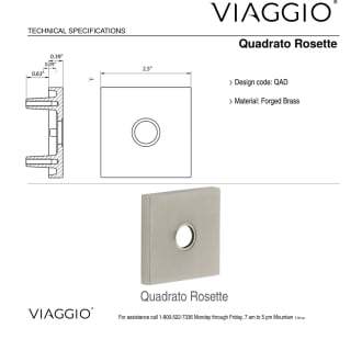 A thumbnail of the Viaggio QADBRZ_PRV_234_RH Backplate - Rosette Details