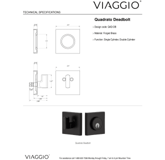 A thumbnail of the Viaggio QADLUS_COMBO_238_LH Deadbolt Details