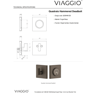 A thumbnail of the Viaggio QADMHMMOD_COMBO_234_LH Deadbolt Details