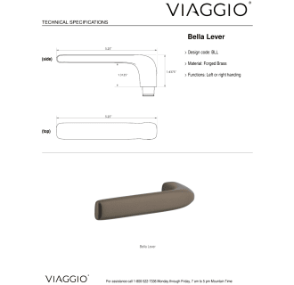 A thumbnail of the Viaggio QADMLNBLL_PRV_234_LH Handle - Lever Details