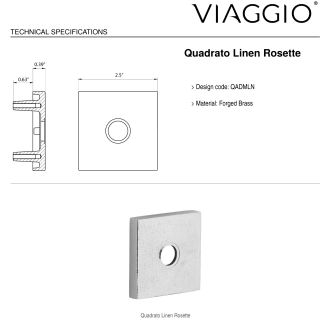 A thumbnail of the Viaggio QADMLNBRZ_PRV_234_RH Backplate - Rosette Details