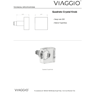 A thumbnail of the Viaggio QADMLNQDC_DD Handle - Knob Details