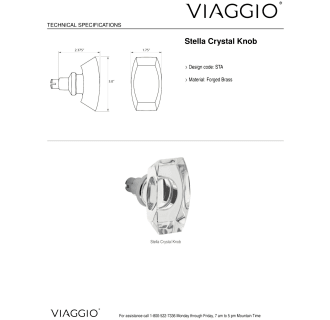 A thumbnail of the Viaggio QADMLNSTA_DD Handle - Knob Details