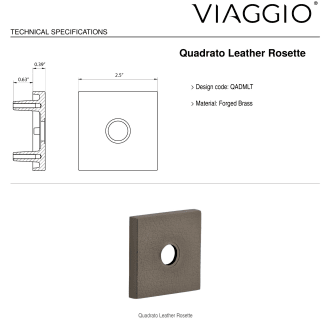 A thumbnail of the Viaggio QADMLTMIL_PRV_234_RH Backplate - Rosette Details