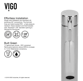 A thumbnail of the Vigo VG01008 Vigo-VG01008-Easy Installation