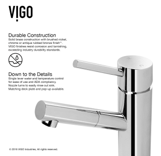 A thumbnail of the Vigo VG01009 Vigo-VG01009-Durable Construction