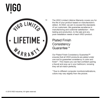 A thumbnail of the Vigo VG01009K1 Vigo-VG01009K1-Warranty Infographic
