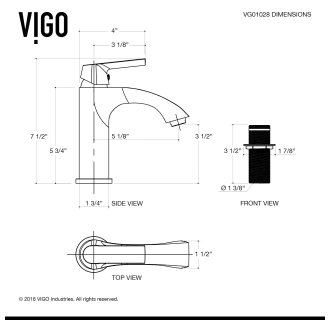 A thumbnail of the Vigo VG01028K1 Vigo-VG01028K1-Line Drawing