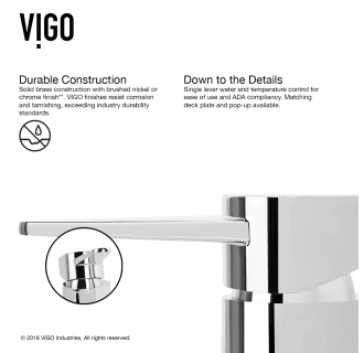 A thumbnail of the Vigo VG01030 Vigo-VG01030-Durable Construction