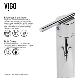 A thumbnail of the Vigo VG01038 Vigo-VG01038-Easy Installation