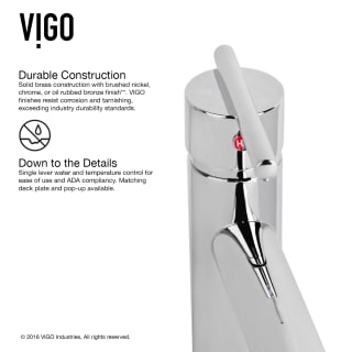 A thumbnail of the Vigo VG01038K1 Vigo-VG01038K1-Durable Construction