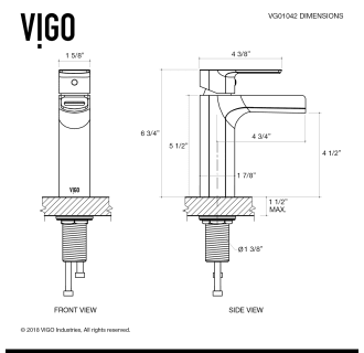 A thumbnail of the Vigo VG01042 Alternate View