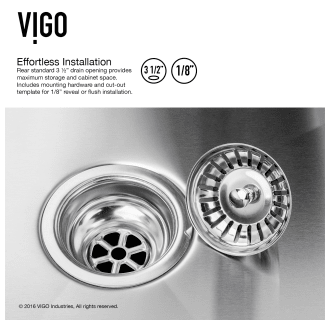 A thumbnail of the Vigo VG15014 Vigo-VG15014-Drain Installation Infographic