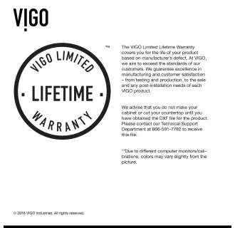 A thumbnail of the Vigo VG15014 Vigo-VG15014-Warranty Infographic