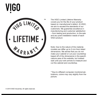 A thumbnail of the Vigo VG15103 Vigo-VG15103-Warranty Infographic
