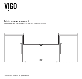 A thumbnail of the Vigo VG15145 Vigo-VG15145-Minimum Cabinet Size