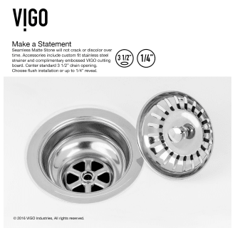 A thumbnail of the Vigo VG15455 Vigo-VG15455-Drain Installation Infographic