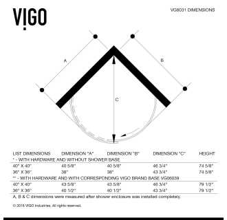 A thumbnail of the Vigo VG603136R Vigo-VG603136R-Specification Image
