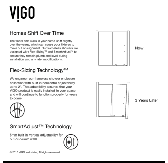 A thumbnail of the Vigo VG604560 Vigo-VG604560-Flex-Sizing and SmartAdjust Infographic