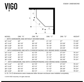 A thumbnail of the Vigo VG606136WS Alternate View