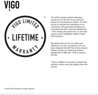 A thumbnail of the Vigo VGR3019C Vigo-VGR3019C-Warranty