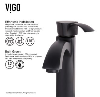 A thumbnail of the Vigo VGT1003 Vigo-VGT1003-Easy Installation - Faucet