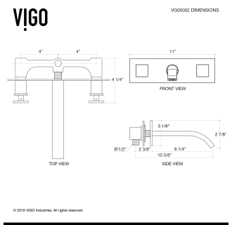 A thumbnail of the Vigo VGT1026 Vigo-VGT1026-Line Drawing