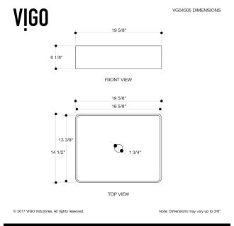 A thumbnail of the Vigo VGT1088 Vigo-VGT1088-Line Drawing - Sink