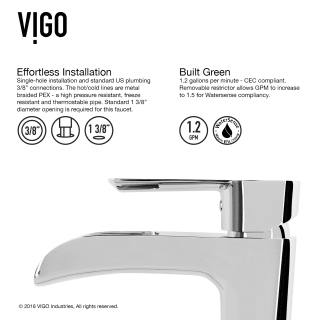 A thumbnail of the Vigo VGT1803 Vigo-VGT1803-Faucet profile view