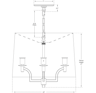 A thumbnail of the Visual Comfort BBL5030L BBL5030L Line Drawing