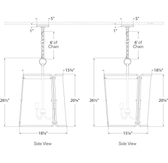 A thumbnail of the Visual Comfort S5647 S5647 Line Drawing