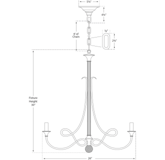 A thumbnail of the Visual Comfort SC5015 SC5015 Line Drawing