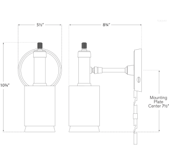 A thumbnail of the Visual Comfort TOB2097 TOB2097 Line Drawing