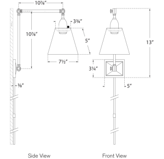 A thumbnail of the Visual Comfort AH2330 AH2330 Line Drawing