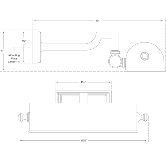 A thumbnail of the Visual Comfort AH2700 AH2700 Line Drawing