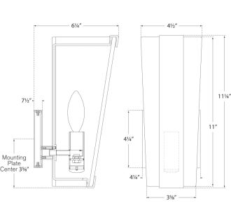 A thumbnail of the Visual Comfort ARN2309 ARN2309 Line Drawing