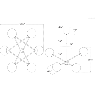 A thumbnail of the Visual Comfort ARN5262 ARN5262 Line Drawing