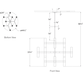 A thumbnail of the Visual Comfort ARN5272 ARN5272 Line Drawing