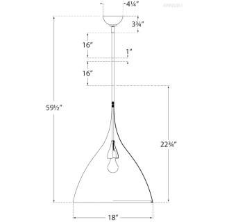 A thumbnail of the Visual Comfort ARN5351 ARN5351 Line Drawing