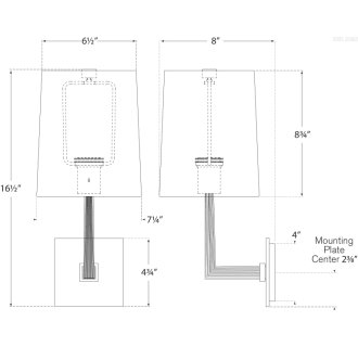 A thumbnail of the Visual Comfort BBL2082 BBL2082 Line Drawing