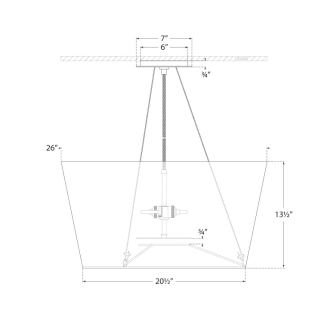 A thumbnail of the Visual Comfort BBL5115 BBL5115 Line Drawing