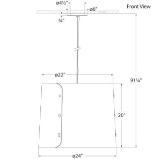 A thumbnail of the Visual Comfort BBL5118 BBL5118 Line Drawing